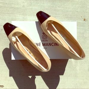 René Mancini two tone ballet flats size 7